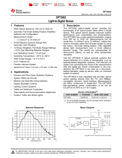 Light-to-Digital Sensor (Rev. A)