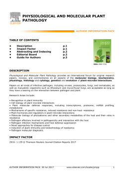 physiological and molecular plant pathology