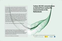 PBL-rapport 500099005 Carbon (EC/OC) concentrations as derived