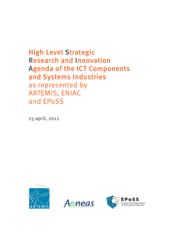 High Level Strategic Research and Innovation Agenda of