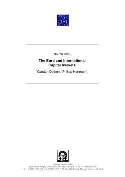 The Euro and International Capital Markets