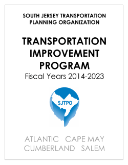 FY 2014-23 TIP - South Jersey Transportation Planning Organization