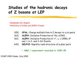 HEP2000 Osaka: Hadronic Z decays at LEP