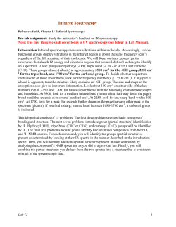 Infrared Spectroscopy&mdash;Practical