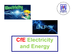 3. CfE Electricity and Energy Questions