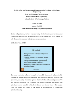 Health, Safety and Environmental Management in Petroleum