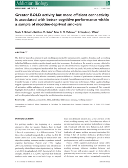 Greater BOLD activity but more efficient connectivity