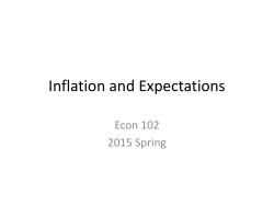 Expectations and Phillips Curve
