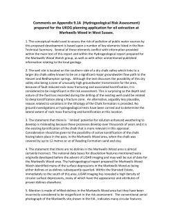 Comments on Appendix 9.1A (Hydrogeological Risk Assessment)