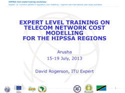Session 12: Common pitfalls in regulatory cost modeling