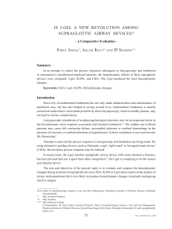 is i-gel a new revolution among supraglottic airway devices?