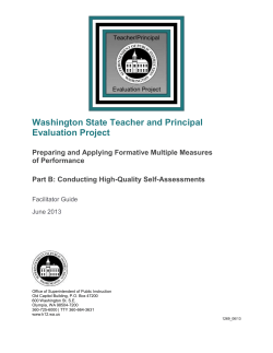 Preparing for the Conducting High-Quality Self