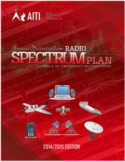 bruei darussalam radio spectrum plan