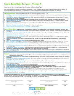 Sports Done Right Compact &ndash; Version A