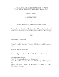 A Novel Iterative Algorithm for Solving Nonlinear Inverse Scattering