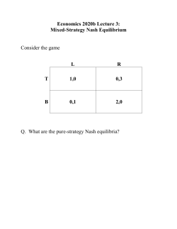 Mixed-Strategy Nash Equilibrium