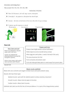 Interactions and Ecology Day 2 Teks covered 11D, 12A, 12C, 12F