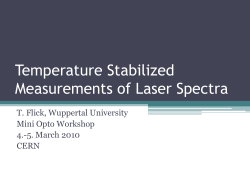 Optical Spectra Studies under Thermal Stabilized