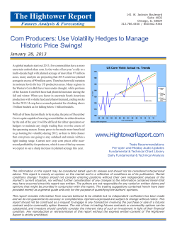 Corn Producers: Use Volatility Hedges to Manage