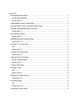 FIGURE 7&ndash;1 Manual page break in a document