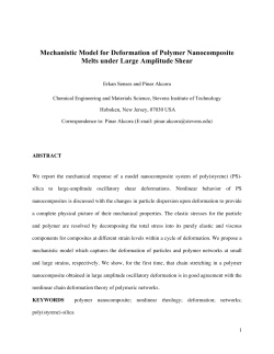 Mechanistic Model for Deformation of Polymer