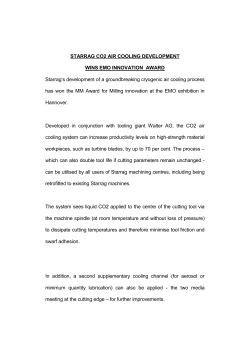 starrag co2 air cooling development