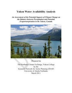 PET - UAF SNAP - University of Alaska Fairbanks