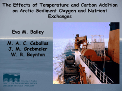 The Effects of Temperature and Carbon Addition on Arctic Sediment