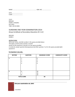 (Theory) End Year Exams question paper