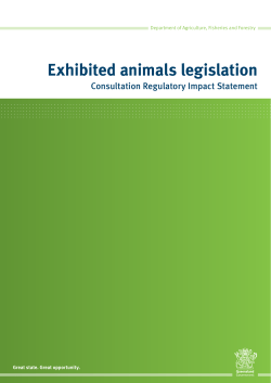 Exhibited animals legislation