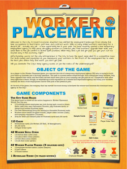 object of the game game components
