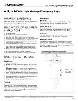 6,12, or 24 Volt, High Wattage Emergency Light