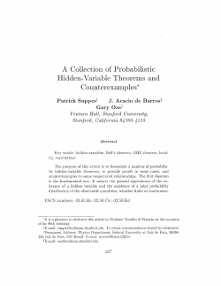 A Collection of Probabilistic Hidden