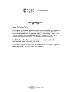 2016 Water Reduction Plan
