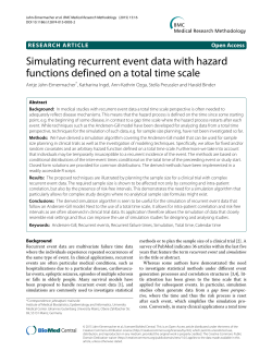 Simulating recurrent event data with hazard functions defined on a