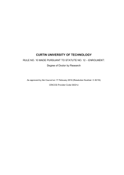 Rule No 10 Made Pursuant to Statute No 12