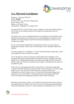 Job advert - Awesome CIC