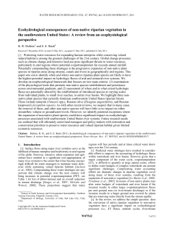Ecohydrological consequences of nonnative riparian vegetation in