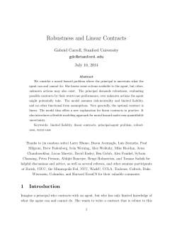 Robustness and Linear Contracts
