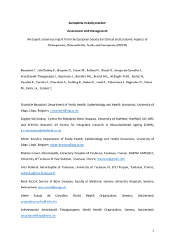 Sarcopenia in daily practice: assessment and management