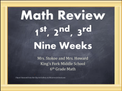 Math Review