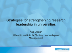 Research organisations