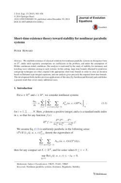 Short-time existence theory toward stability for