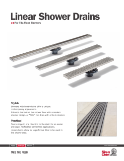 Linear Shower Drains