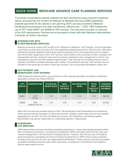 quick guide medicare advance care planning services