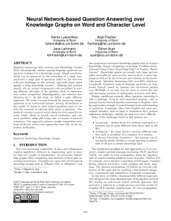 Neural Network-based Question Answering over Knowledge Graphs