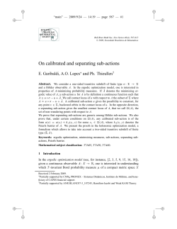 On calibrated and separating sub-actions