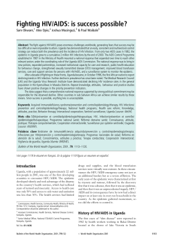 Fighting HIV/AIDS: is success possible?