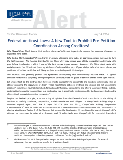 Federal Antitrust Laws: A New Tool to Prohibit Pre