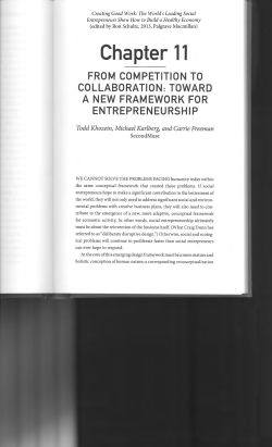Chapter 11 FROM COMPETITION TO COLLABORATION